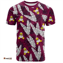 Amazing Aussie Manly Warringah Sea Eagles T-Shirt - Tropical Patterns Eagles T-Shirt