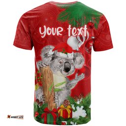 personalised koala lover t shirt australia koalaty merry christmas aboriginal