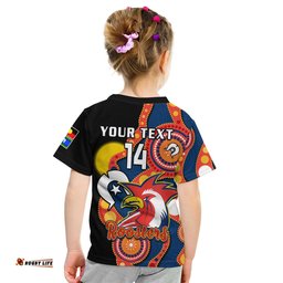 custom text and number roosters rugby naidoc 2023 t shirt tricolours for our elders indigenous art