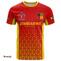 personalised zimbabwe cricket t shirt go chevrons dynamic version 2023
