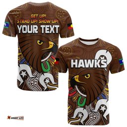 custom personalised hawks naidoc week t shirt hawthorn football aboriginal