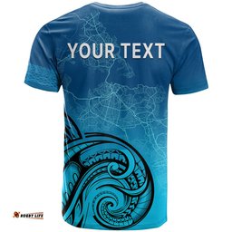 custom personalised auckland new zealand city map t shirt