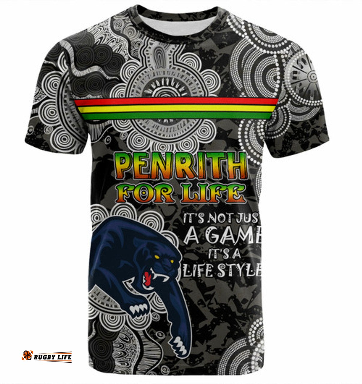 Amazing Aussie Penrith Panthers Custom T-shirt - Penrith Panthers For Life T-shirt