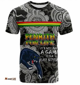 Amazing Aussie Penrith Panthers Custom T-shirt - Penrith Panthers For Life T-shirt