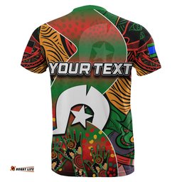 custom personalised naidoc rabbitohs t shirt torres strait islander
