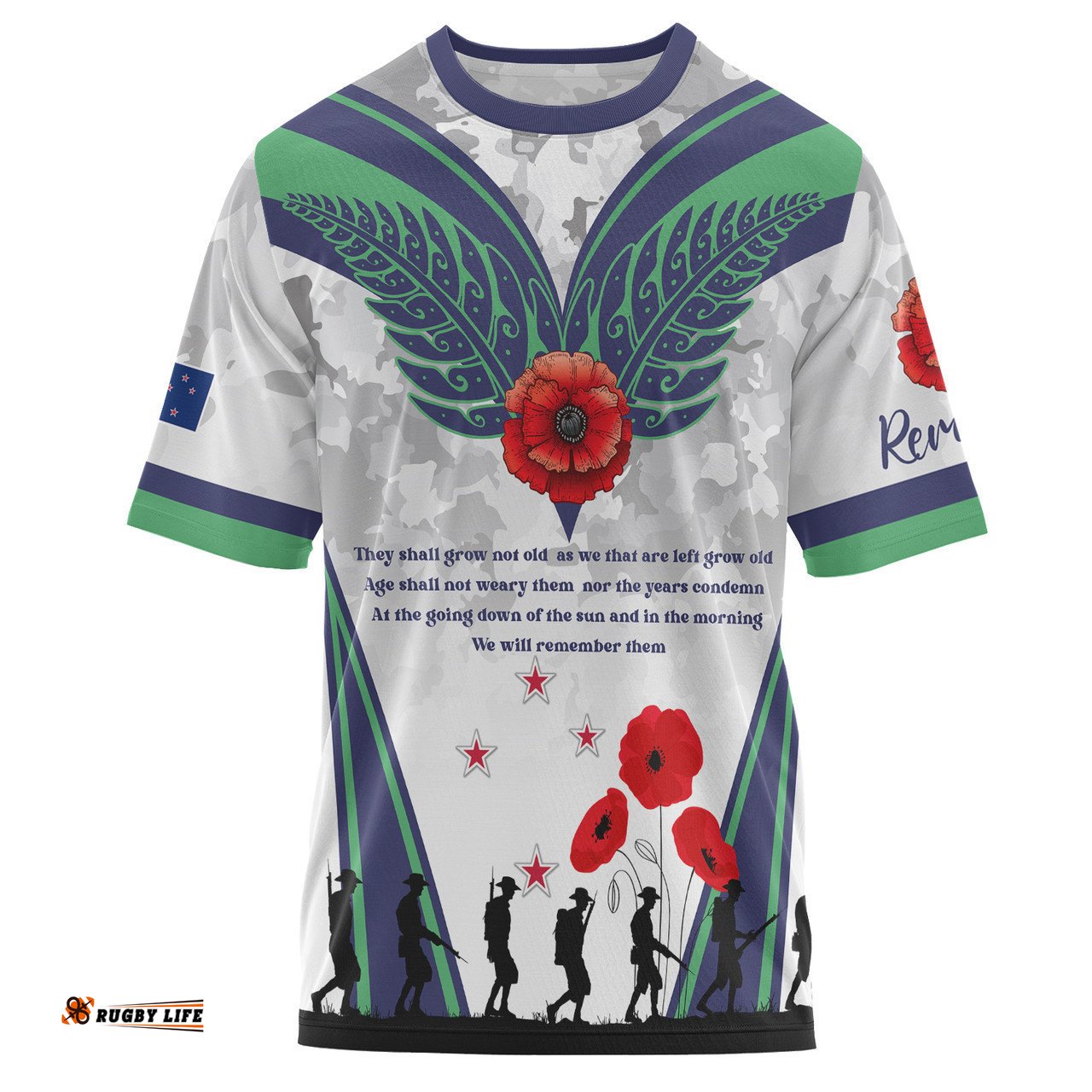 Amazing Aussie New Zealand Anzac Custom T-shirt - We Will Remember Them T-shirt