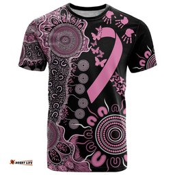 personalised aboriginal ribbons t shirt beautiful butterflies breast cancer awareness