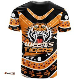 wests tigers t shirt aboriginal dot painting