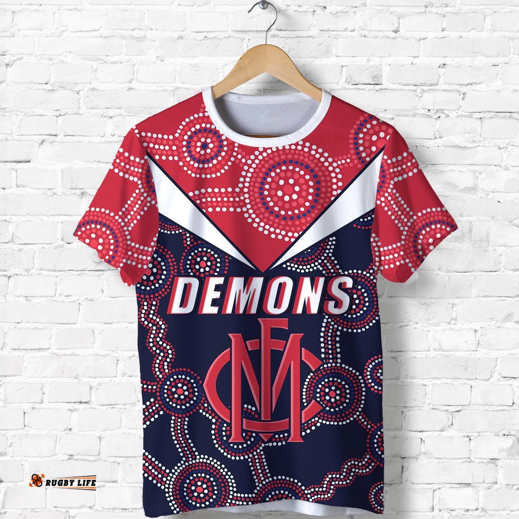 demons indigenous t shirt melbourne fancy
