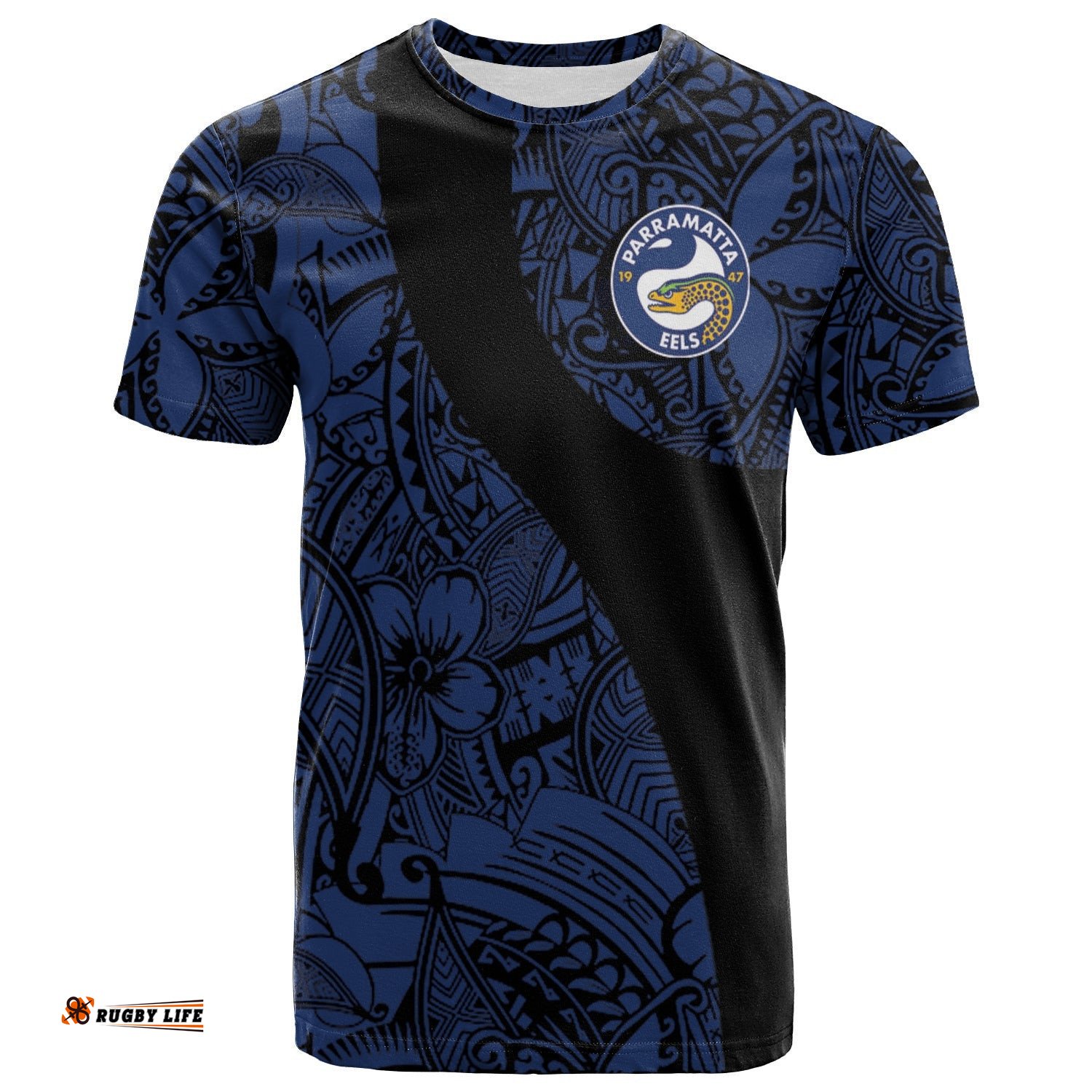 parramatta eels t shirt polynesian nrl 0