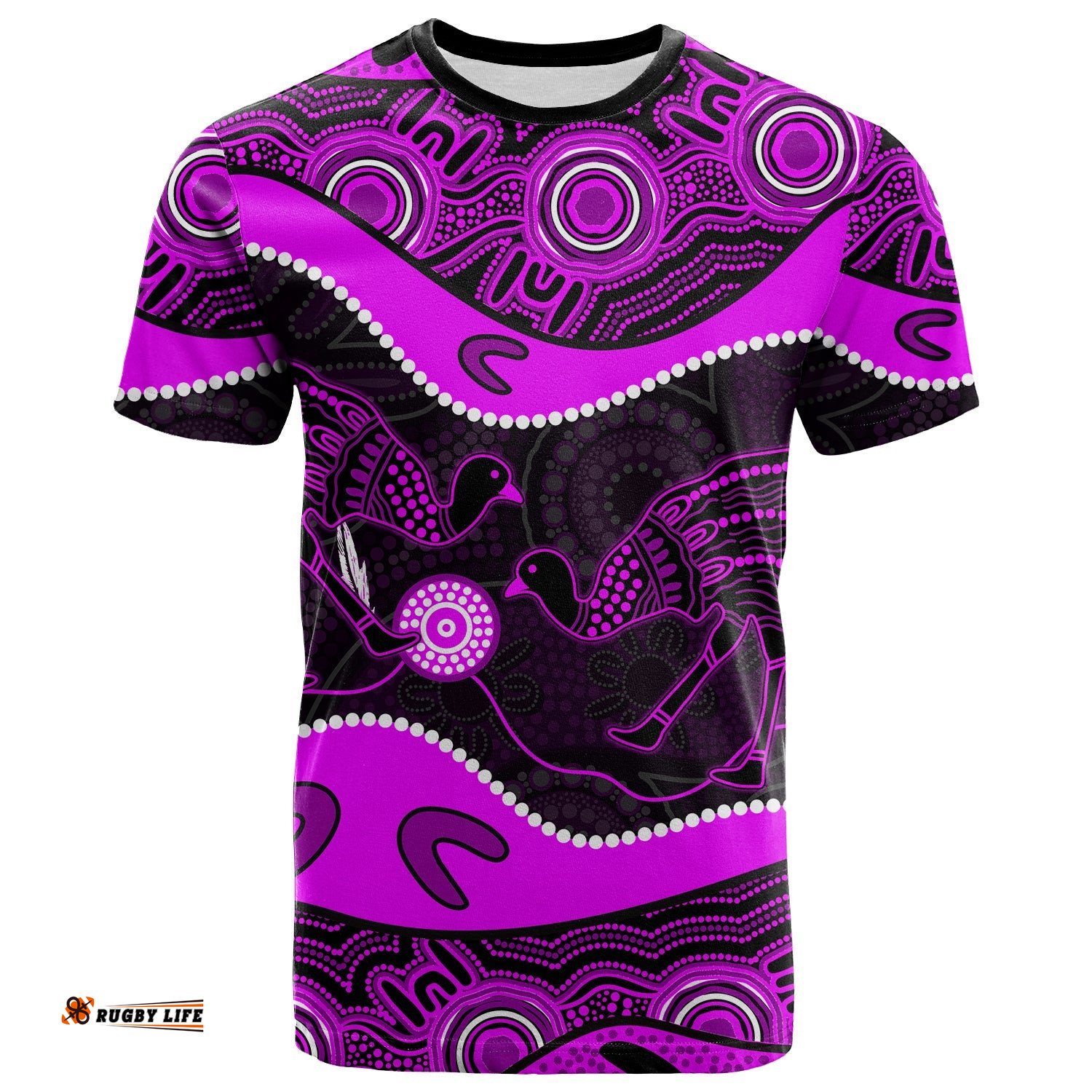 emu aboriginal t shirt style no1