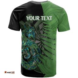 personalised new zealand darts t shirt aotearoa maori fern mix manaia tattoo