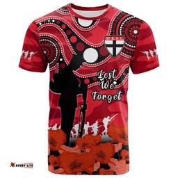 st kilda football anzac 2023 t shirt saints aboriginal mix poppy camouflage