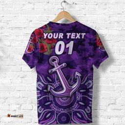 custom personalised fremantle dockers anzac t shirt freo indigenous vibes