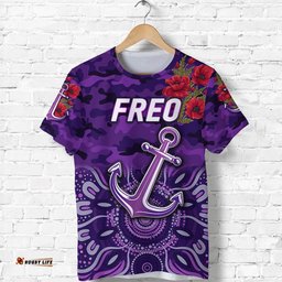 custom personalised fremantle dockers anzac t shirt freo indigenous vibes