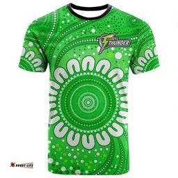 custom personalised sydney thunder cricket t shirt aboriginal