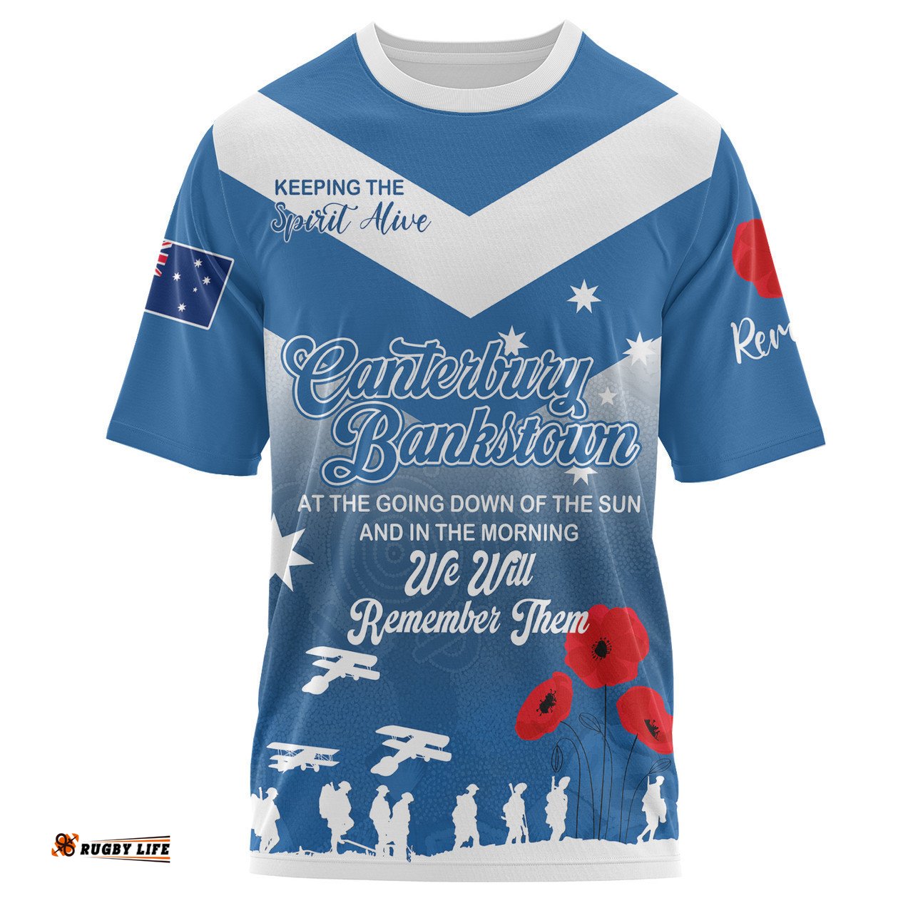 Amazing Aussie Australia Anzac Custom T-Shirt - Keeping the Spirit Alive T-Shirt