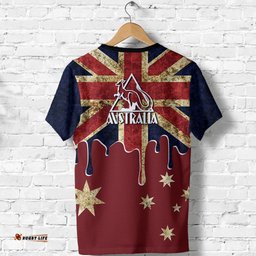t shirt aus flag t shirt vintage kangaroo symbol