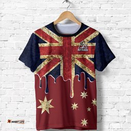 t shirt aus flag t shirt vintage kangaroo symbol