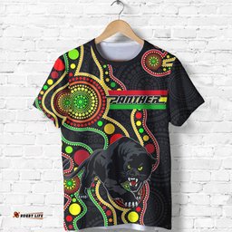 penrith t shirt black panthers indigenous