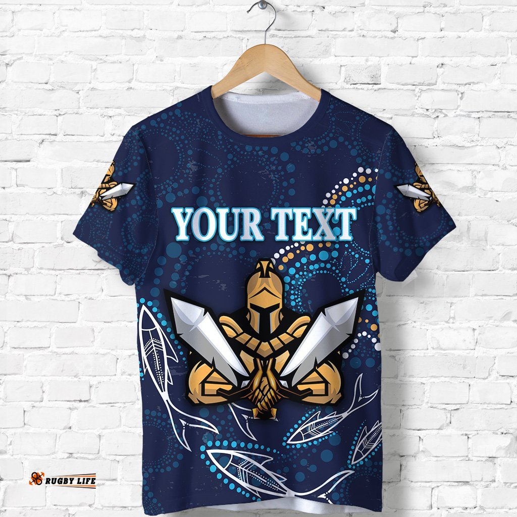 custom personalised gold coast t shirt titans gladiator indigenous