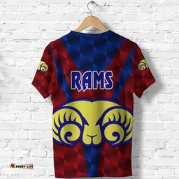 custom personalised adelaide t shirt rams merino original red