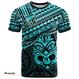 personalised matariki new zealand t shirt maori new year tiki turquoise version