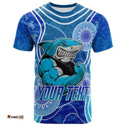 Amazing Aussie Cronulla-Sutherland Sharks T-shirt - Custom Indigenous Super Cronulla-Sutherland Sharks T-shirt