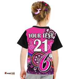 custom personalised sydney sixers t shirt cricket indigenous aboriginal lizard version