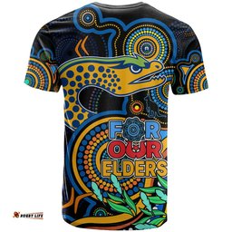 eels rugby aboriginal art t shirt naidoc indigenous tribal