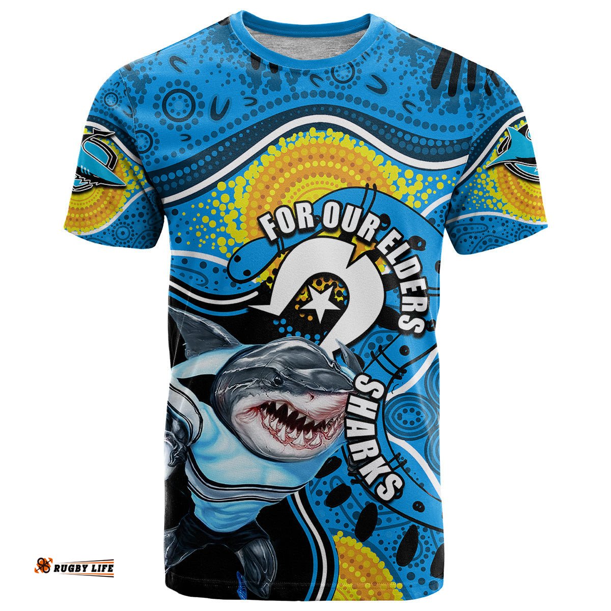 sharks mascot nrl t shirt naidoc