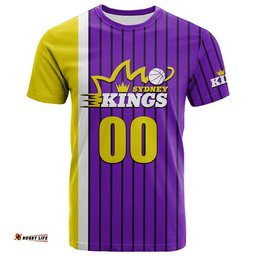 custom personalised and number sydney basketball kings t shirt