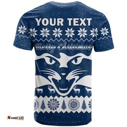 custom personalised cats football christmas t shirt geelong aboriginal painting