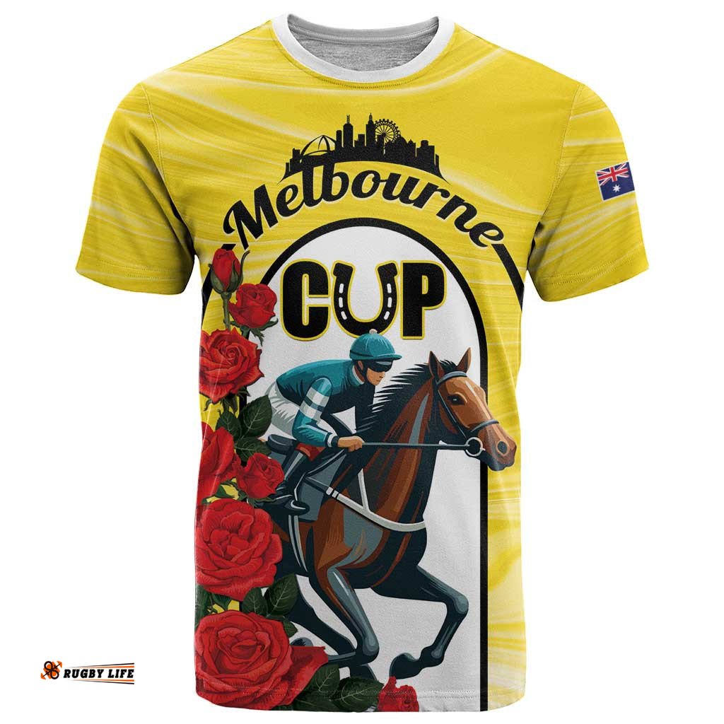 personalised melbourne horse racing t shirt the race that stops the nation lt01