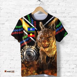 custom personalised wests tigers naidoc week t shirt version aboriginal tiger 3d