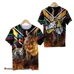custom personalised wests tigers naidoc week t shirt version aboriginal tiger 3d