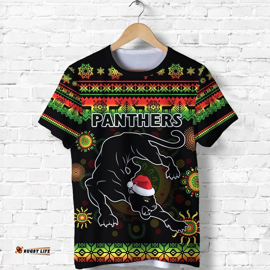 penrith panthers christmas t shirt indigenous
