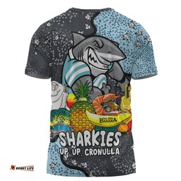 Amazing Aussie Cronulla-Sutherland Sharks Custom T-shirt - Australian Big Things T-shirt