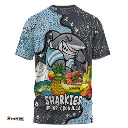 Amazing Aussie Cronulla-Sutherland Sharks Custom T-shirt - Australian Big Things T-shirt