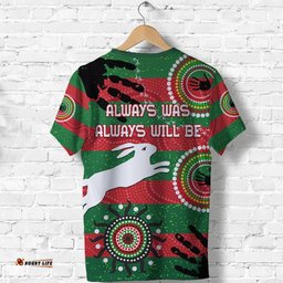 custom personalised naidoc rabbitohs t shirt aboriginal vibes