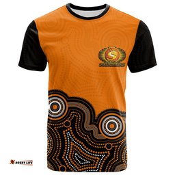 custom personalised and numberperth scorchers t shirt cricket aboriginal style