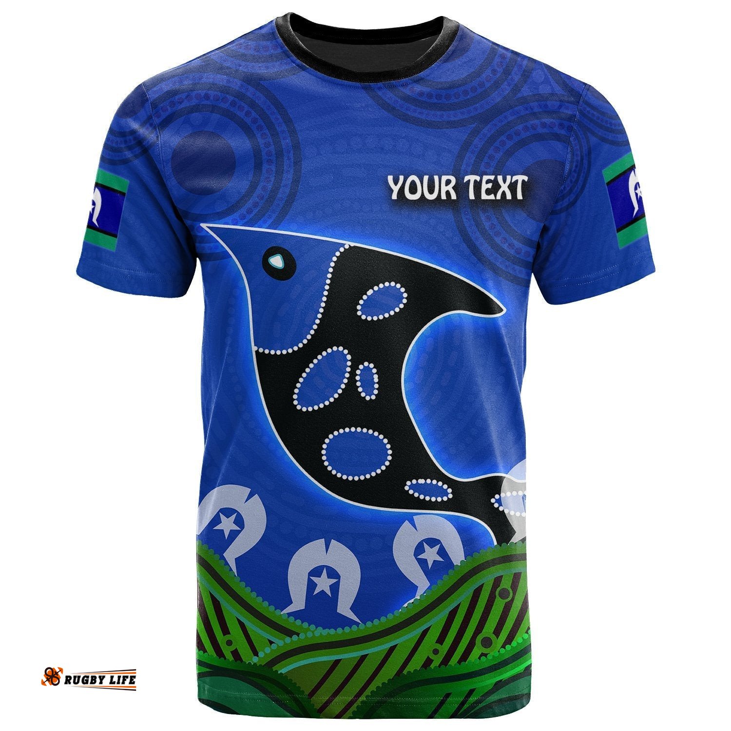 personalised t shirt torres strait dot patterns