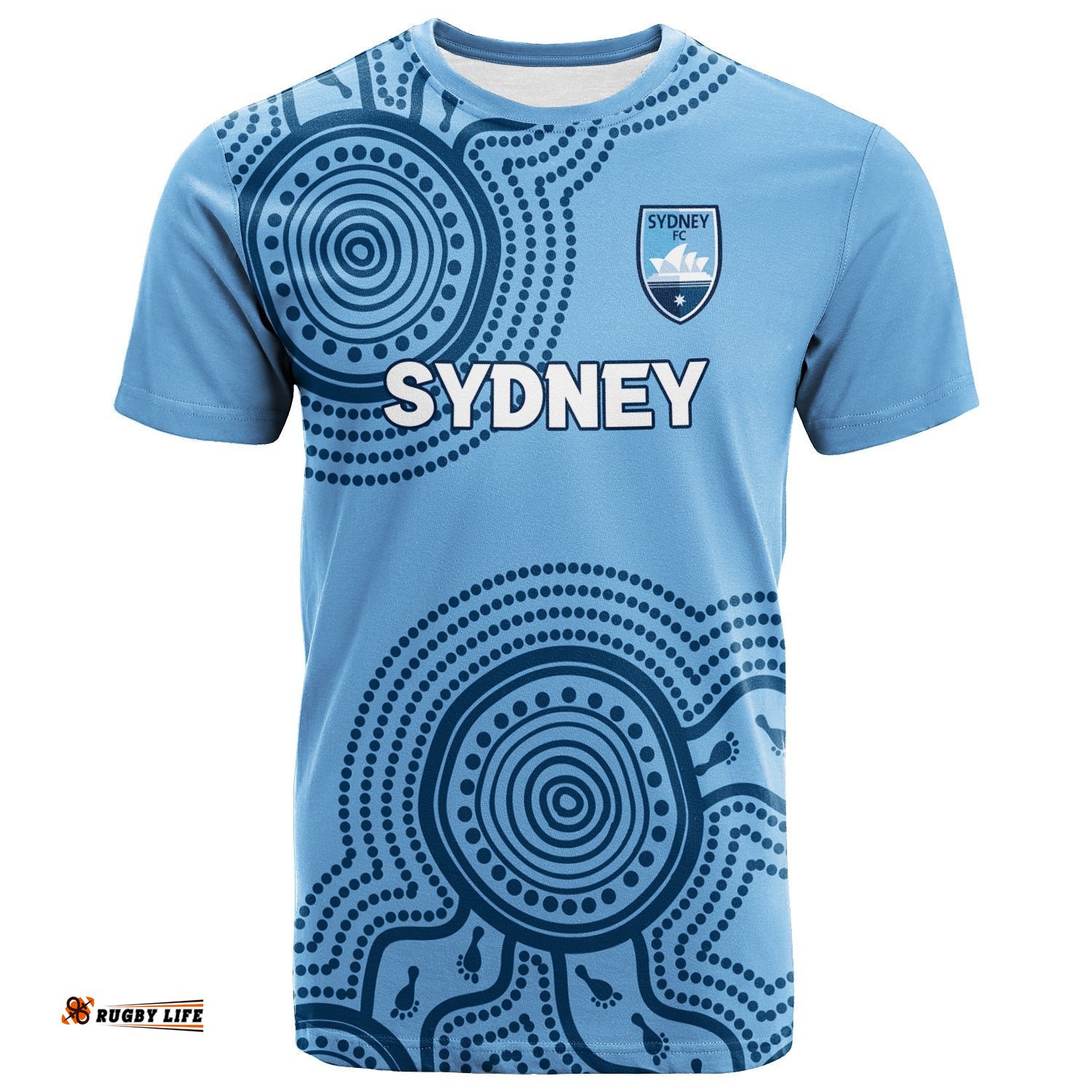 custom personalised sydney t shirt indigenous dot painting art