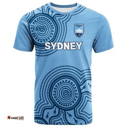 custom personalised sydney t shirt indigenous dot painting art