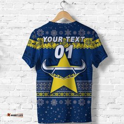 custom personalised north queensland cowboys t shirt christmas simple style