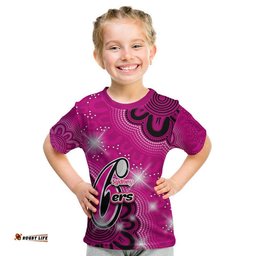 custom personalised and number sydney sixers cricket t shirt aboriginal pink
