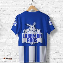 laramba roos football club t shirt kangaroos original blue