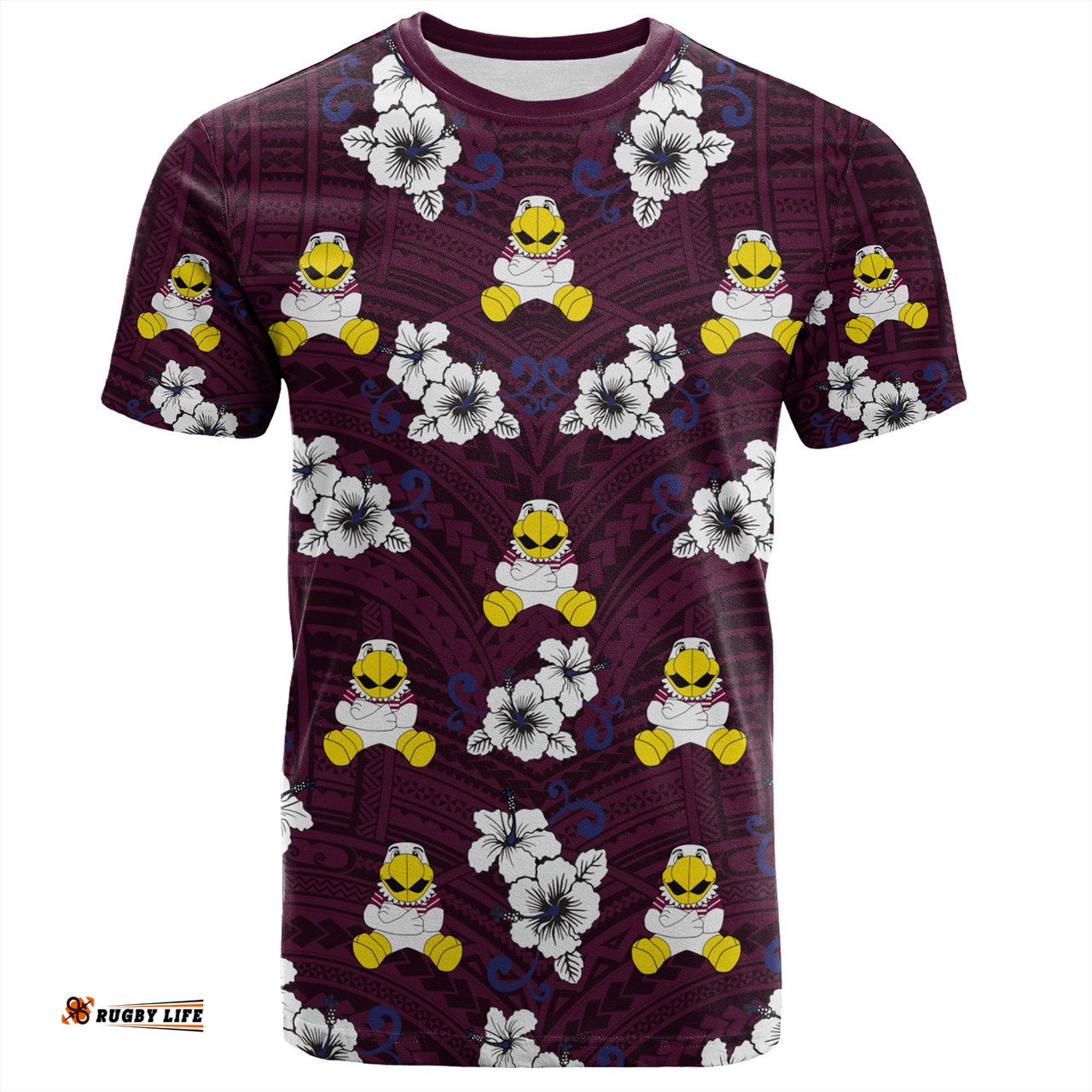 Amazing Aussie Manly Warringah Sea Eagles T-Shirt - Manly Warringah Sea Eagles With Maori Patterns T-Shirt