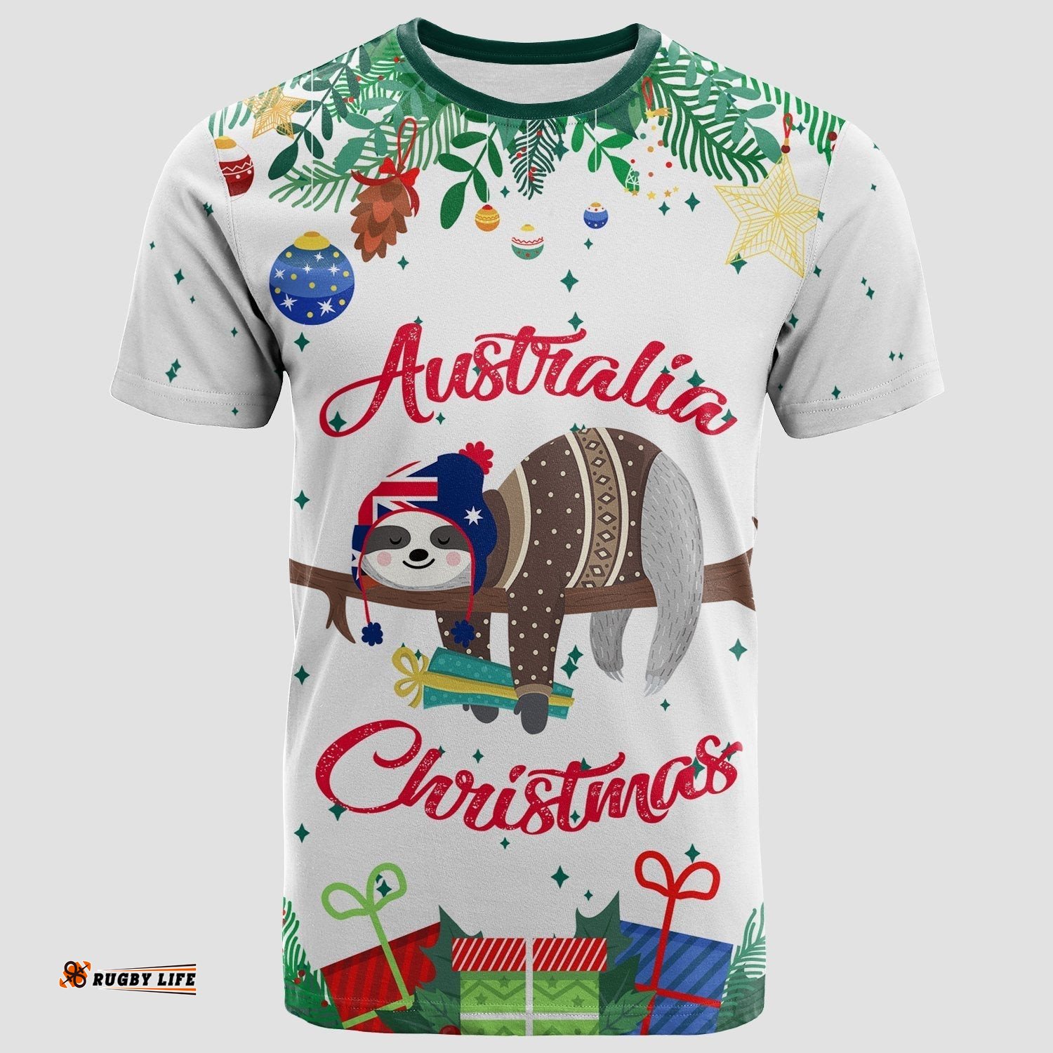 australia christmas t shirt white merry christmas