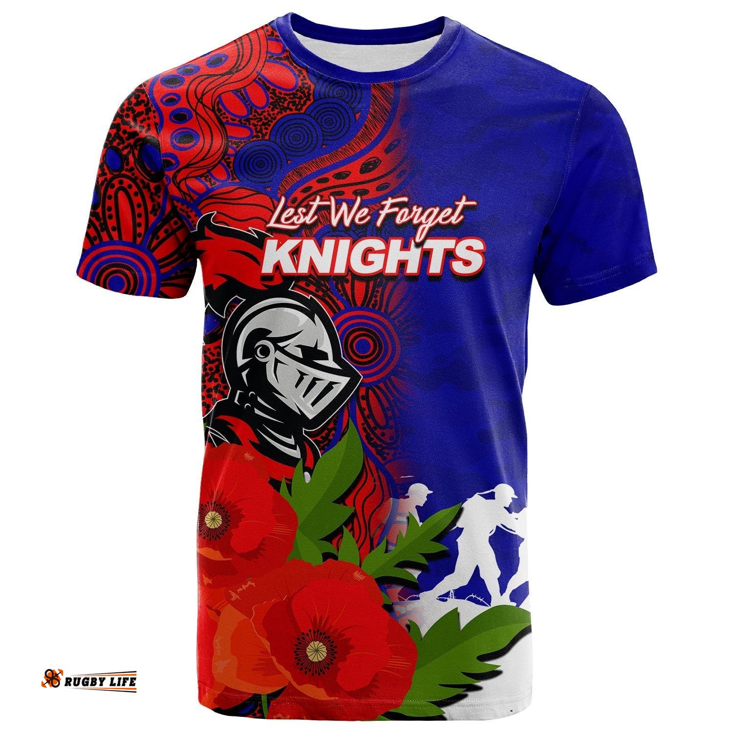 custom personalisedknights anzac day aboriginal mix army patterns t shirt